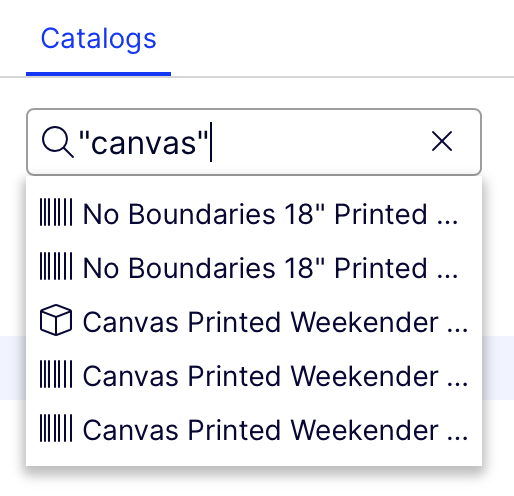 Catalog Browse