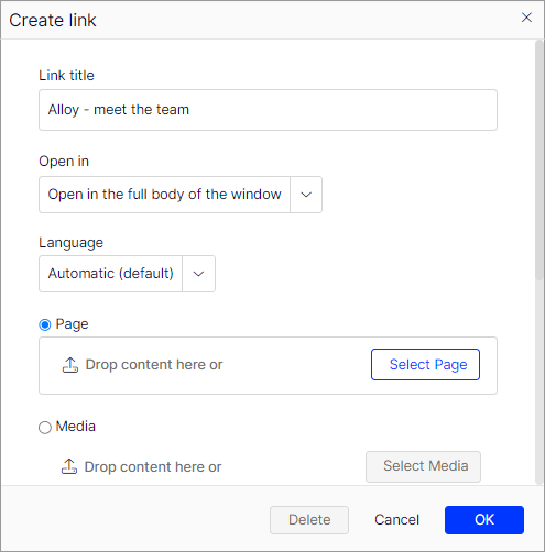Add links – Support Help Center
