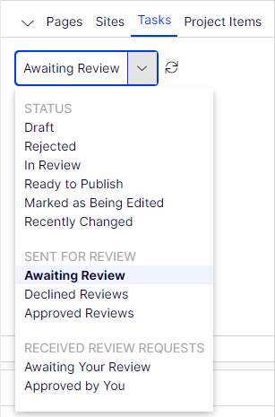 The title of the email shows that it is a review request, and you can see who
  requested the review.