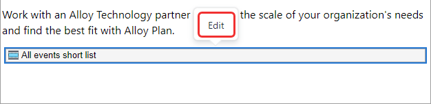 Edit button shows where inserted block is stored