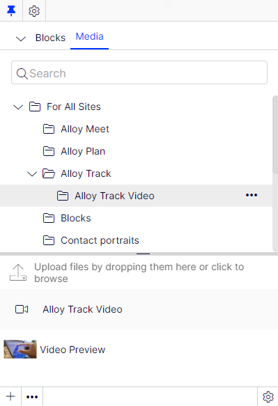 select the Media folder to
    see the uploaded SharePoint content items