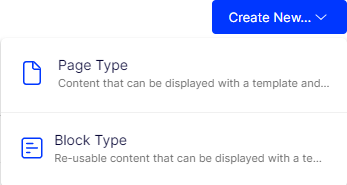 create new page type
