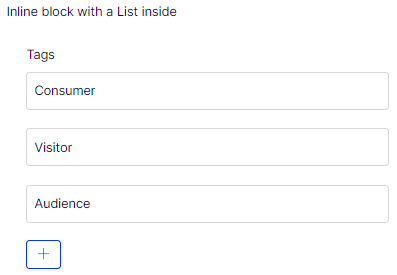 Inline Block List type
