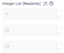 Integer (read-only) List type