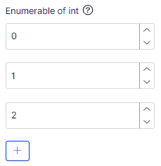 Enumerable of int List type