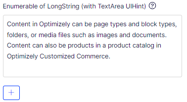 Enumerable of LongString List type