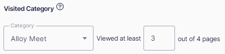 Visited Category Criteria