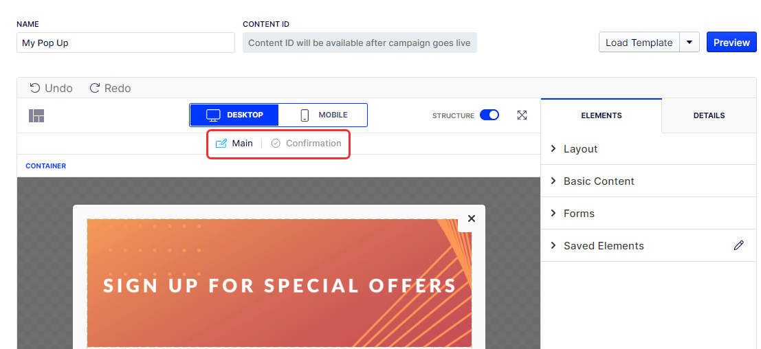 Manage pop-up modals and forms – Support Help Center