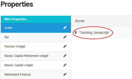 Image: Tracking JavaScript button
