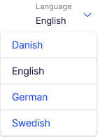 CMS Dashboard with languages