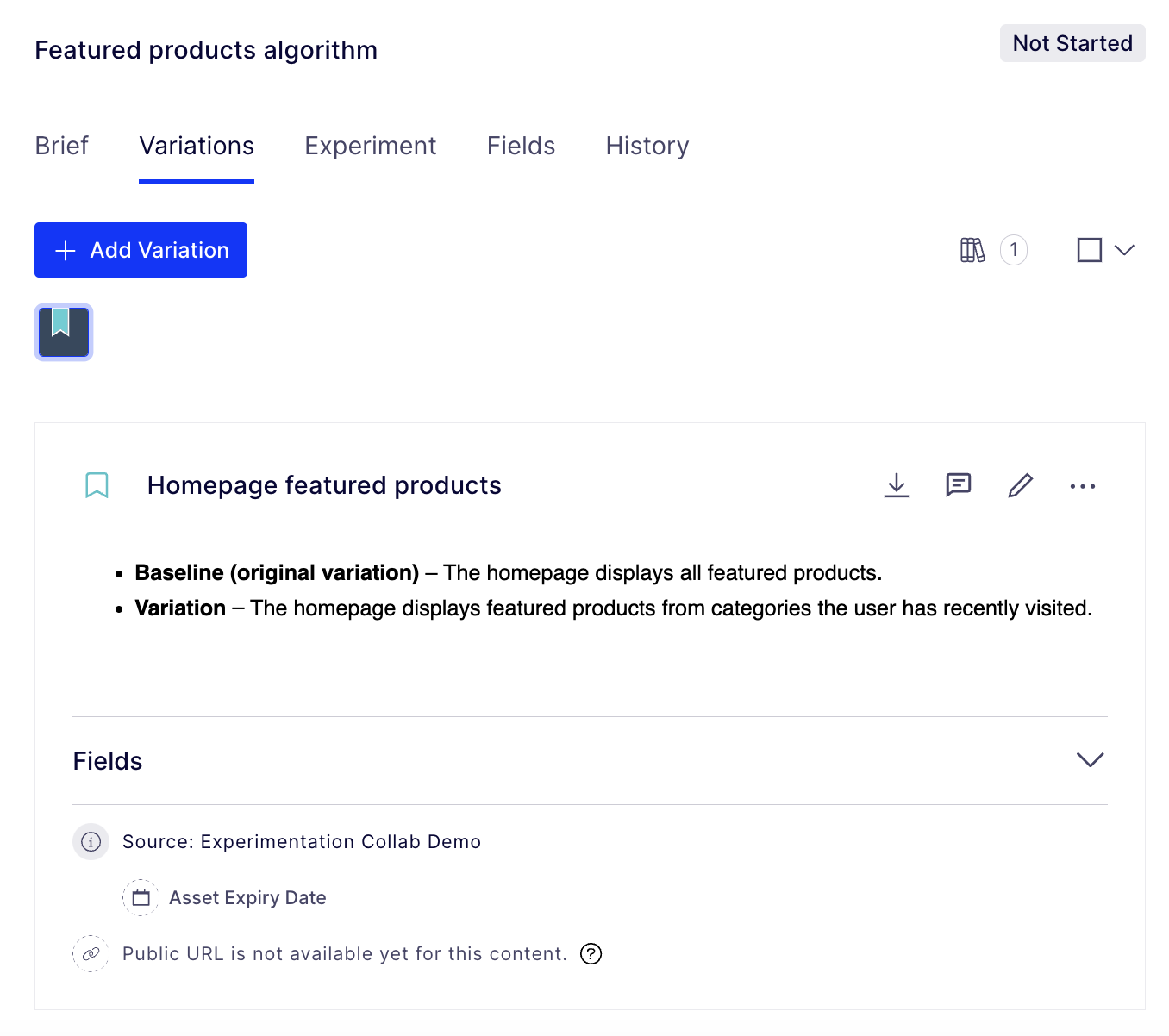 Hypothesis with variations added in a text editor