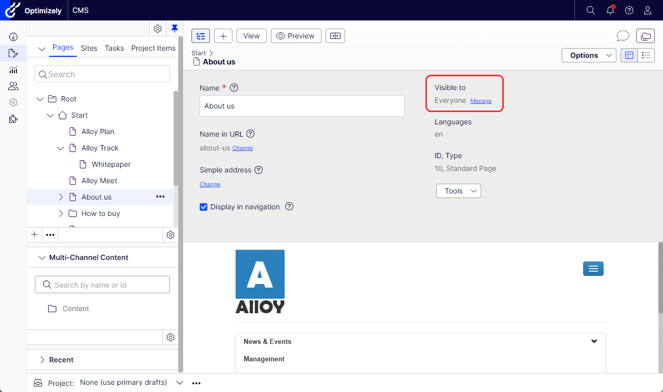 All Properties visible to view