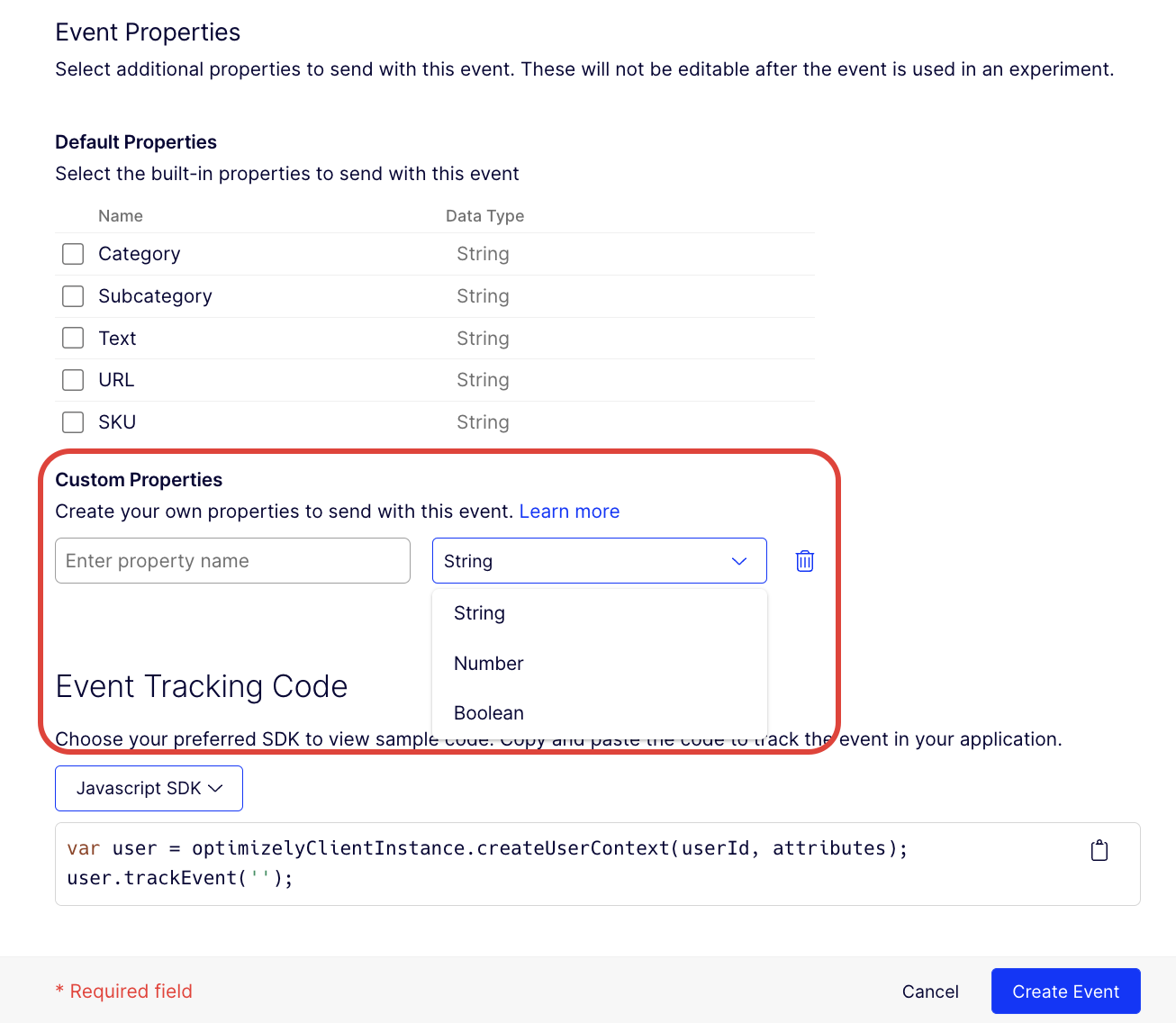 Create Custom Properties