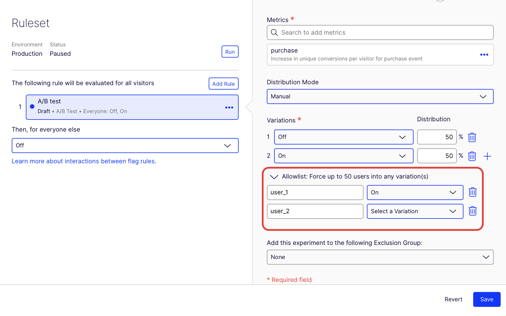 Select users to add to Allowlist