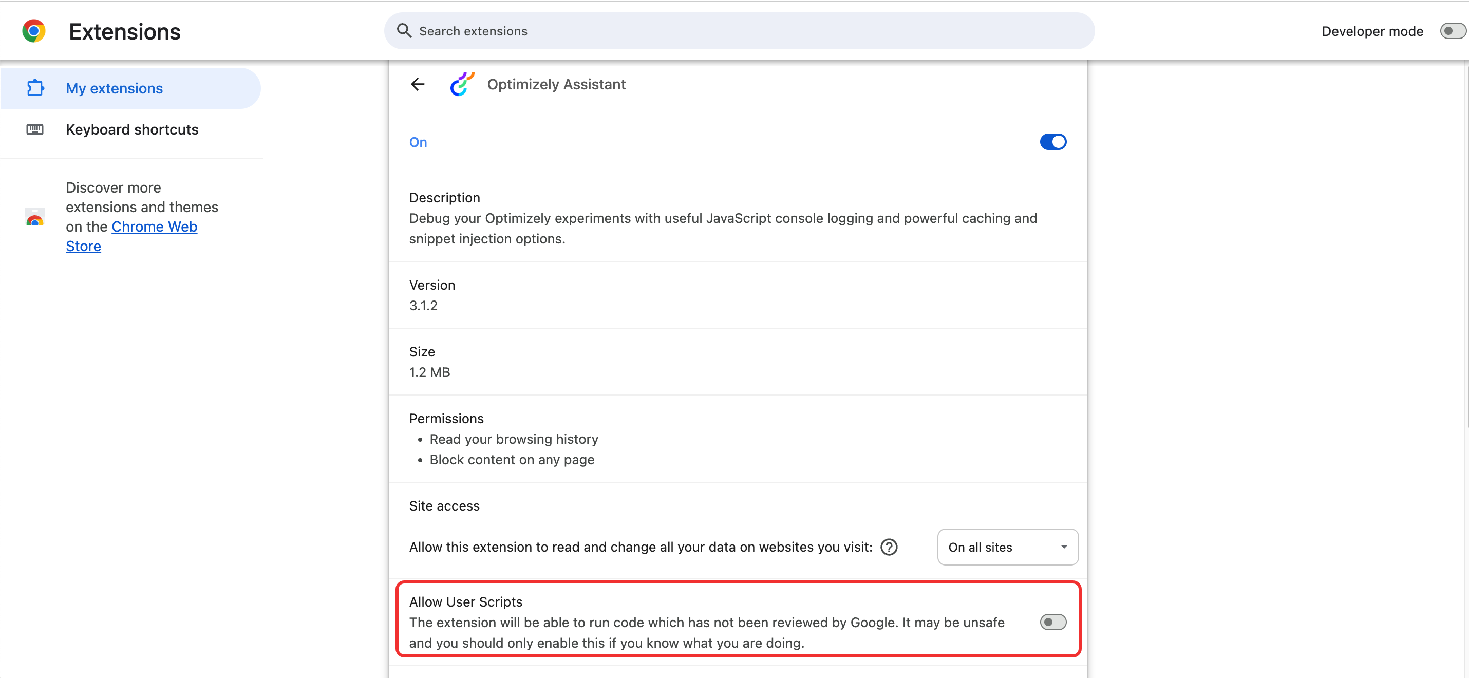 Optimizely Experimentation Assistant Chrome extension – Support Help Center