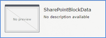 Image: SharePointBlockData block