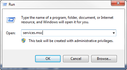 Run window