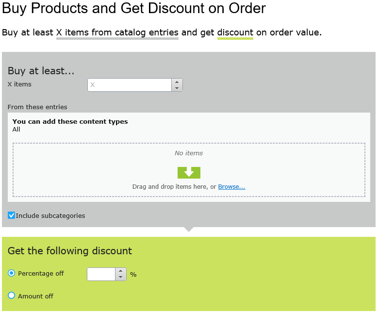 Image: Discount, Buy products and get discount on order