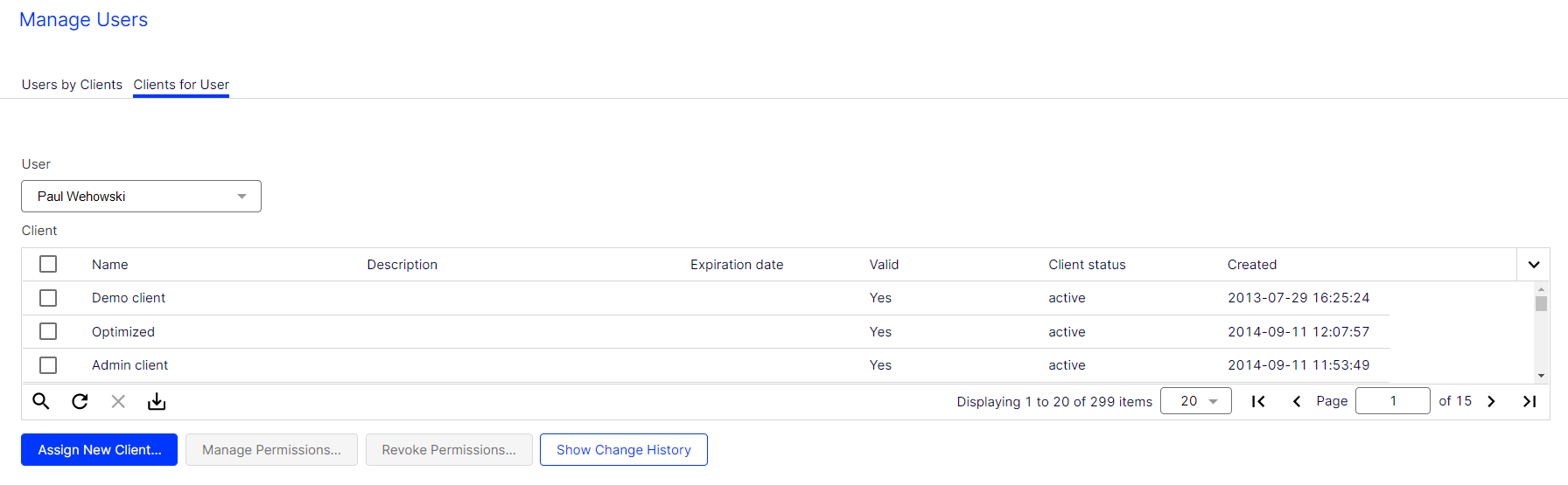 Image: Assign new client