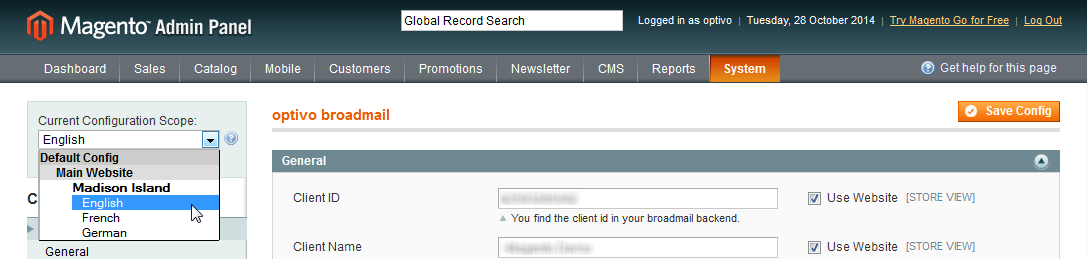 Image: Select client