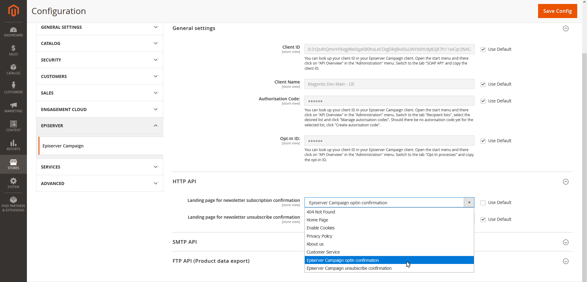 Image: Change configuration 2