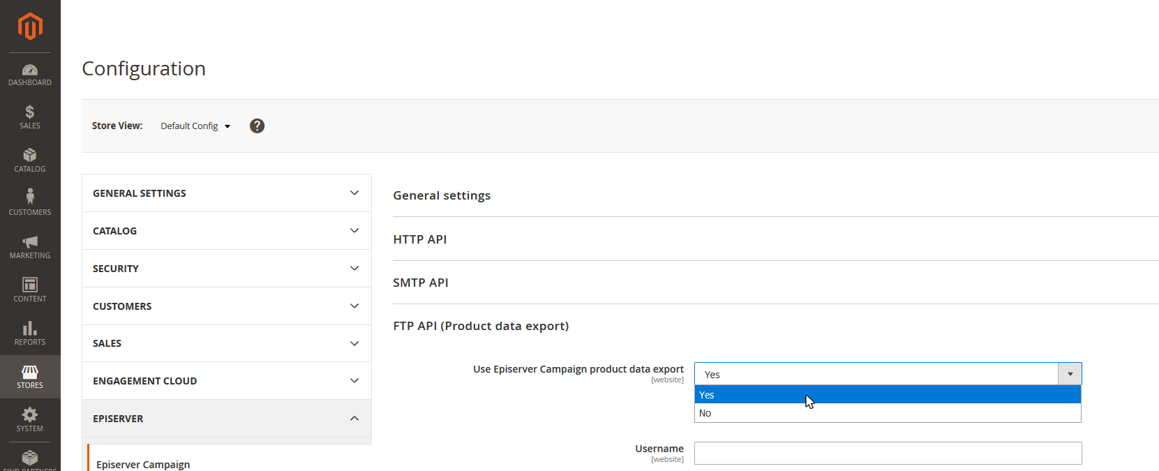 Image: Use product data export