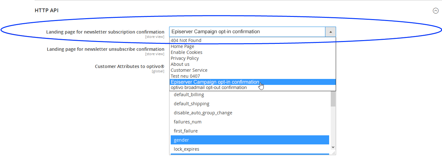 Image: Landing page - confirm subscription