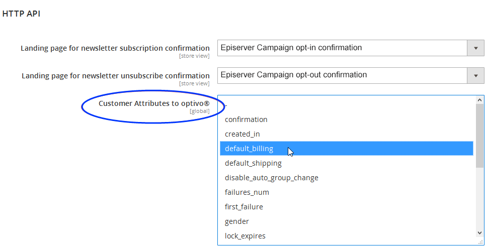 Image: Customer attributes