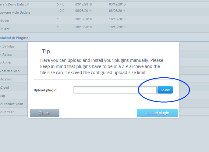 Image: Select ZIP&nbsp;file