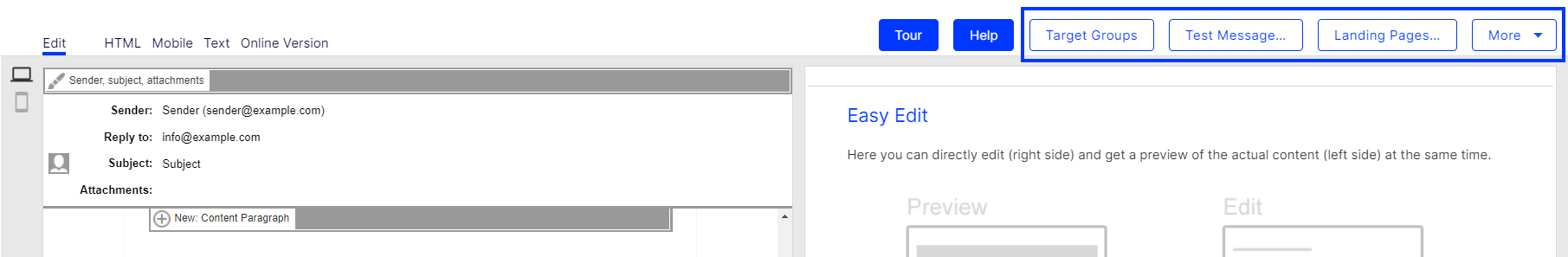 Image: Action buttons