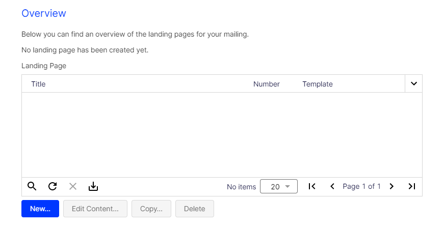 Image: Creating a landing page