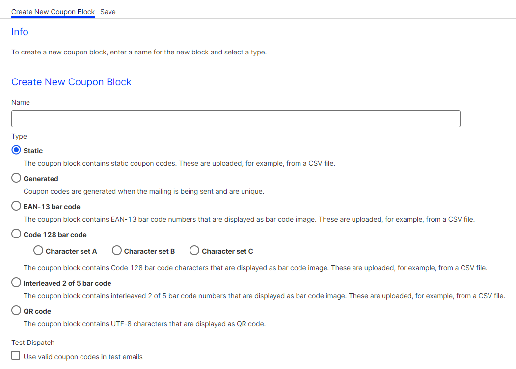 Image: Create coupon block