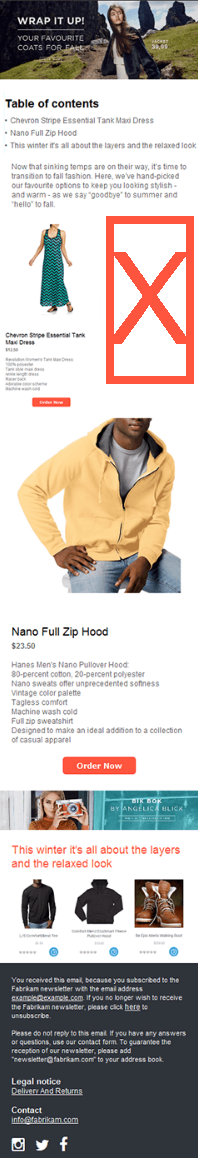 Image: Mobile version with errors