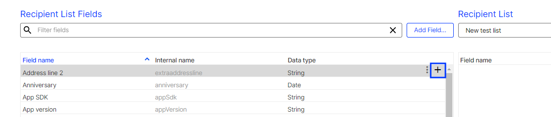 Image: Assigning fields