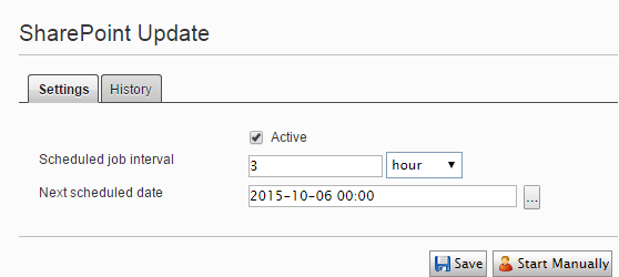 SharePoint update screen