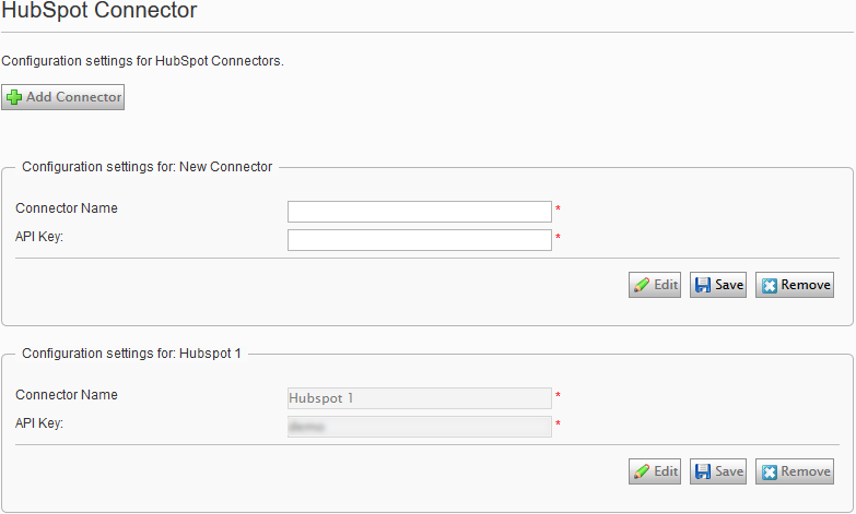 HubSpot settings