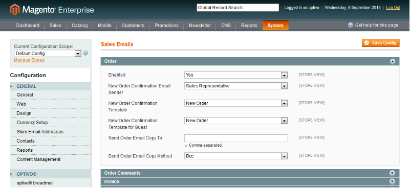 Image: Sales section