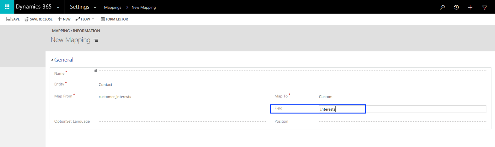 Image: Select Field recipient list
