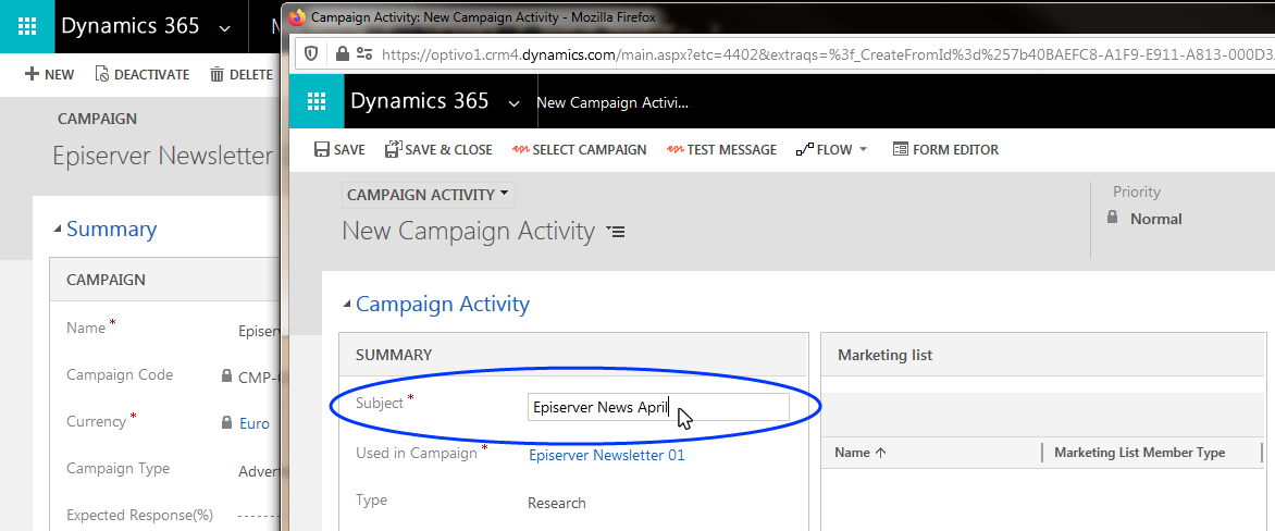 Image: Campaign subject