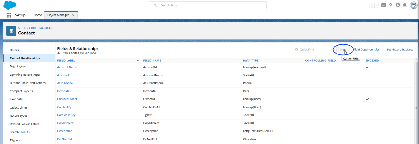 Image: New reference field