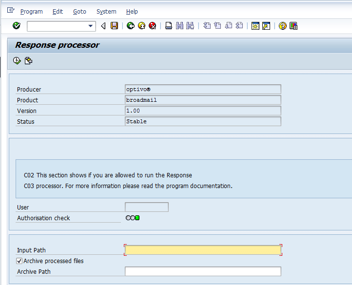 Image: Response processor