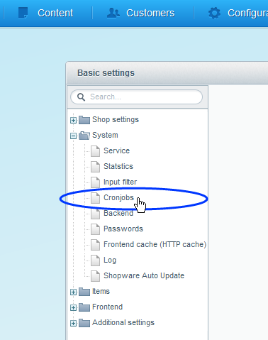 Image: Select Cronjobs