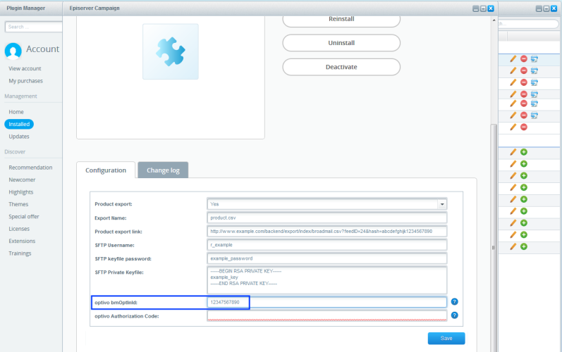 Image: Enter opt-in ID