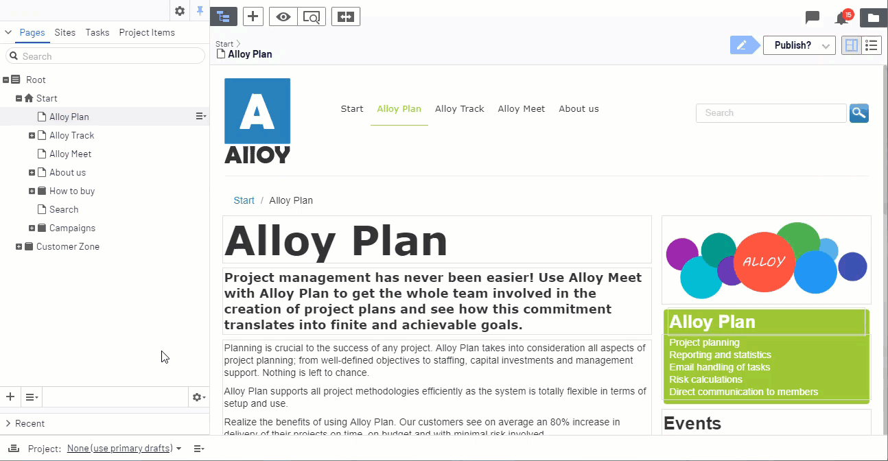 Create a project