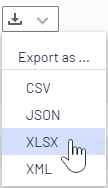 Image: Export form submissions menu option