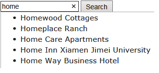Image: Autocomplete search field