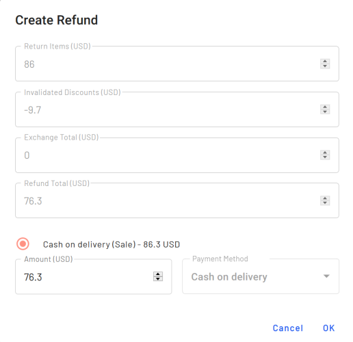 Image: Create Refund