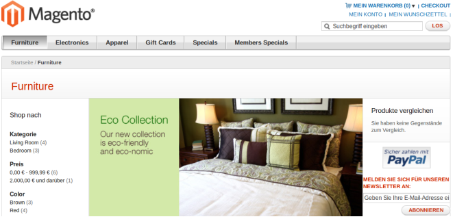 Image: Category page in front end view