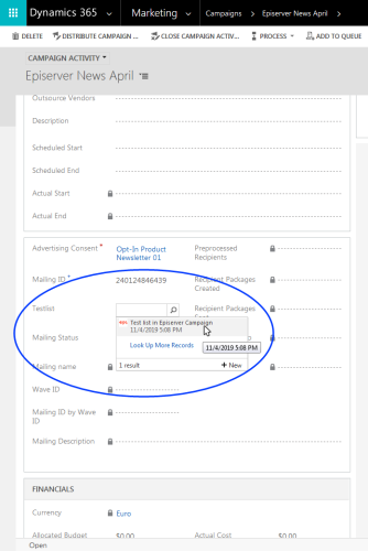 Image: Select a test list
