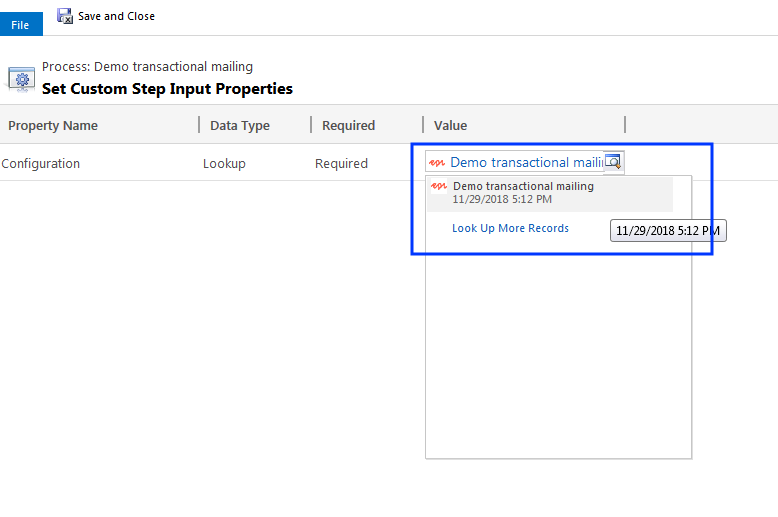 Image: Locate configuration